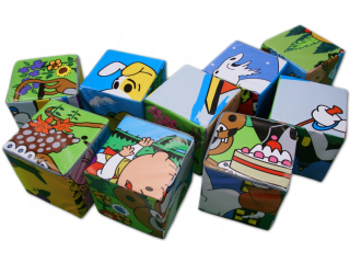 Veľké puzzle veľké vzdelávacie bloky 90x90cm
