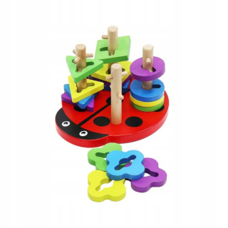 Biedronka Puzzle Drevená hračka Montessori