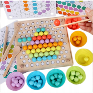 Drevená puzzle Montessori Vzdelávacia mozaika
