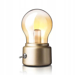 USB nabíjateľné stolové žiarovky (zlaté)