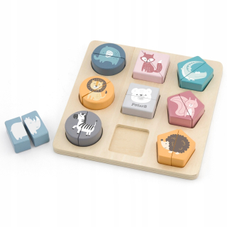 Viga Puzzle Tvars puzzle zvierací polarb