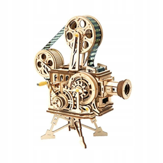 Vintage projektor retro puzzle 3D drevené prezidenti