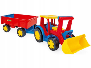 WADER 66300 GIGANT TRACTOR PUSHER + príves