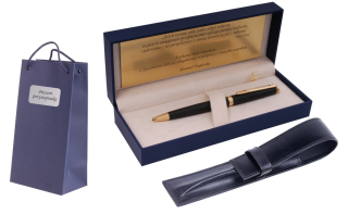 Waterman Pen Hemisféra čierna gravírovacia puzdro
