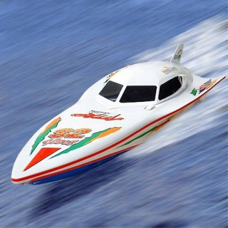 Wielka 1:12 Racing Boat Motorboat Fast Film