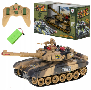 RC War Tank 43 cm veľký diaľkový diaľkový ovládaný tank!