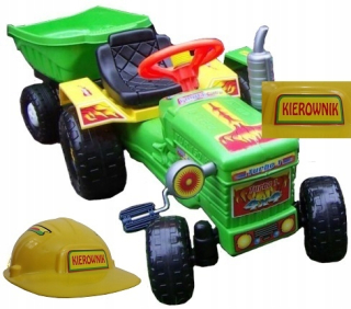 Veľké pedálové traktory s prívesom+bezplatná prilba