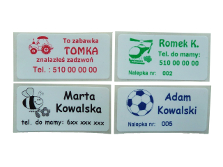 Vodotesné nálepky menujú menovku Magus 60 ks