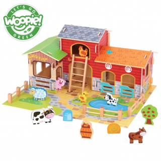 Woopie Green Mega Farm Animal Figurín stabilné