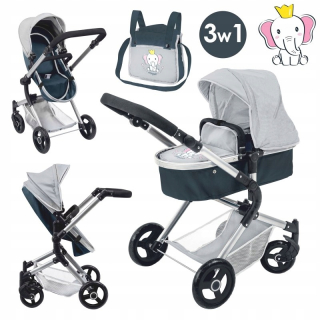 Woopie Royal Dolller Sroller 3in1 vyrastajúca prechádzka