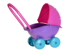 Kočíka bábiky - hlboká - farebná - gondola