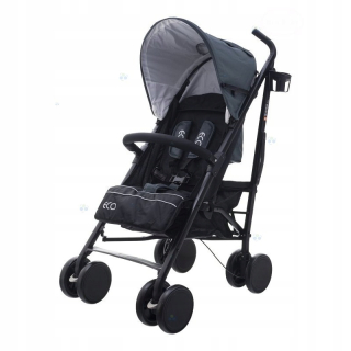 Eco Swiss Design 300D kočíka šedá d1 tmavošedá