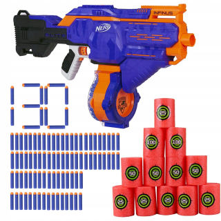 Nerf Launcher Infinus + Ciele + dodatky