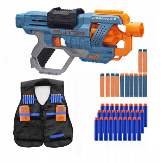 Nerf Elite 2.0 Commander RD-6 + príslušenstvo