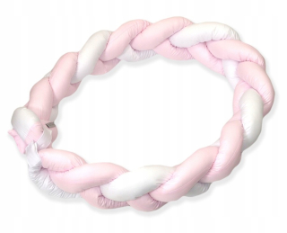 Warkocz-Krokon UNIColor 2in1 White-róż