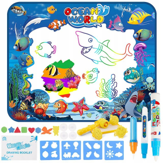 Vodná doodle rohož, deti veľké aqua sfarbenie rohože, m