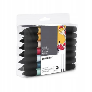 Winsor & Newton Promarker Set 12+1 Manga Set2