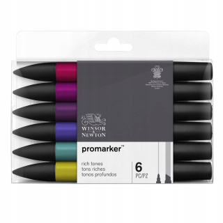 Winsor & Newton Promarker Set 6kol Rich Tones
