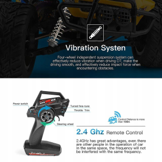 WLtoys 1/12 4WD 2,4G RC Modely CAR HIGH