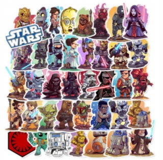 Vodotesné nálepky Star Wars 50