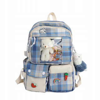 Dámska sieťová farba Candy Witerproof School School Bag