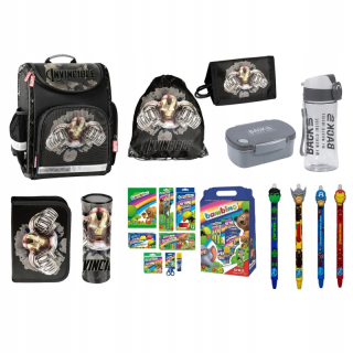 Avengers Layette Black School Bag + 18 prvkov