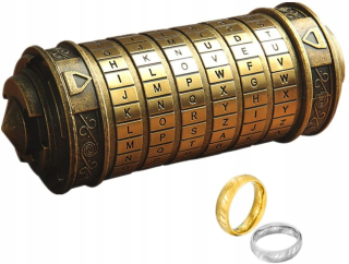 Da Vinci Cover Cover Cover Code Code Mini Cryptex Gift