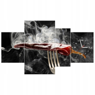 Hodiny chilli horúce papriky 120x70