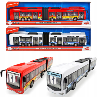 Sada 2 veľkých kĺbových autobusov