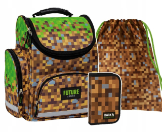 Sada 3 El. Game School Bag pre fanúšika hry Minecraft