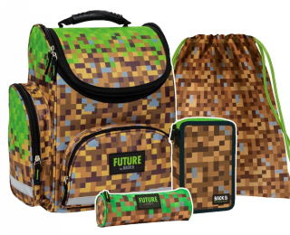 Sada 4 El. Game School Bag pre fanúšika hry Minecraft