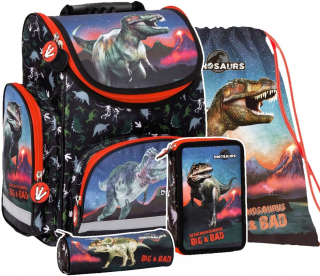 Sada 4 El. Pacient Ceruzky vrecká Dinosaury