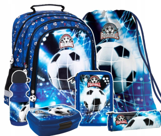 Sada 6 El. Batoh ceruzky vrecká na futbal futbal