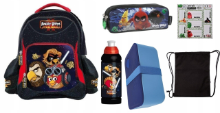 Set 6in1 School Backpack Angry Birds Star Wars