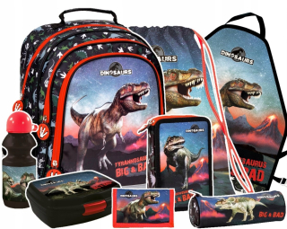Sada 8 El. Batoh pre ceruzku puzdro Bidon dinosaury
