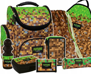 Sada 8 El. Game School Bag pre fanúšika hry Minecraft