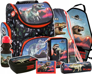 Sada 8 El. Pacient Ceruzky vrecká Dinosaury