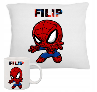 Fana Cup Set+vankúš Spiderman Darček Názov