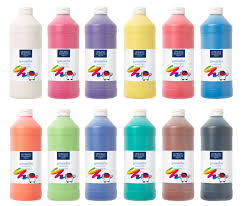 Sada lakovania plagátovej farby 1000 ml 1L x 12