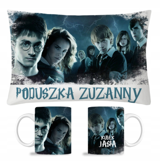 Nastavte hrnček + Harry Potter vankúš Name Fana N15