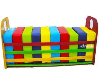 Penová sada - matrace - Poufs so stojanom
