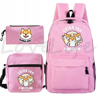 SET BATOHU Roztomilý detský batoh Dog Shiba pre