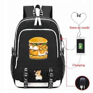 KAWAII CORGI DOG USB TORPS BATOŽNÁ SADA MOCHILA B