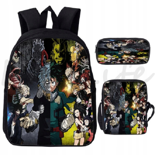 SET BATOHU MY HERO Batoh Academia Deku 3 ks