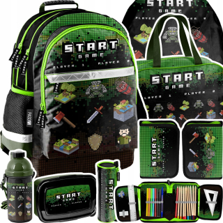 Hra Pixele Gamele School Backpack set