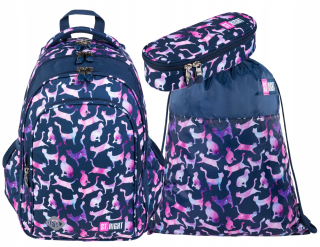 Cosmic Cats Kot Majewski School Batoh Set 1-3