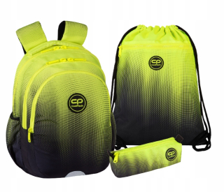 Coolpack batoh set ombre žltý citrón triedy 1-3