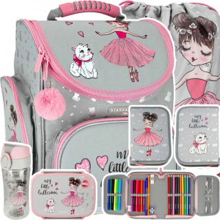 Set School School Bag pre dievčatá 1. trieda