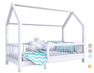 Zori Bed Wood vyrobené z borovice + bariéry 80x160