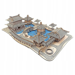Drevené hračky puzzle 3D záhrady hračky vzdelávanie